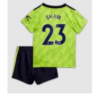 Manchester United Luke Shaw #23 Fußballbekleidung 3rd trikot Kinder 2022-23 Kurzarm (+ kurze hosen)